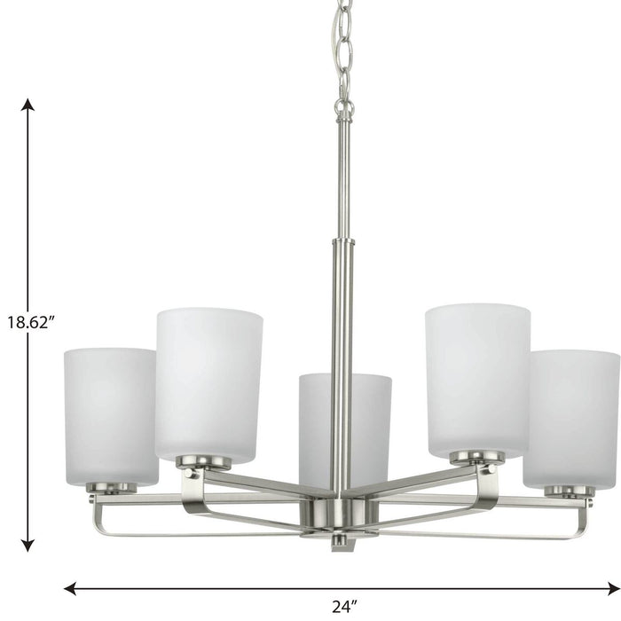 Progress Lighting League Collection 5 Light 100W Medium Base Chandelier (P400286-009)
