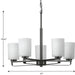 Progress Lighting League Collection 5 Light 100W Medium Base Chandelier (P400286-31M)
