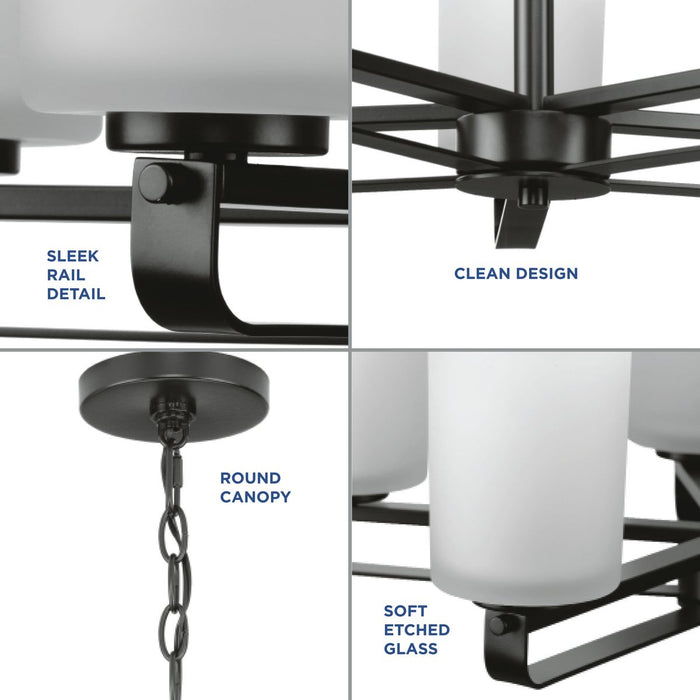 Progress Lighting League Collection 5 Light 100W Medium Base Chandelier (P400286-31M)