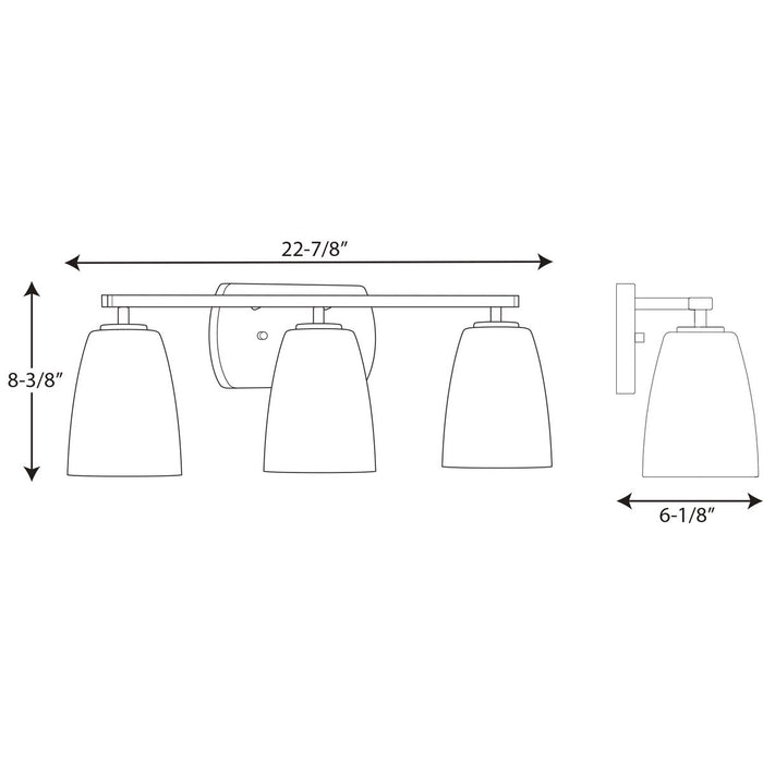 Progress Lighting Leap Collection Three-Light Bath And Vanity (P300133-020)
