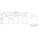 Progress Lighting Leap Collection Three-Light Bath And Vanity (P300133-020)