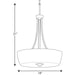 Progress Lighting Leap Collection Three-Light Inverted Pendant (P500030-009)