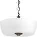Progress Lighting Leap Collection Two-Light 14 Inch Semi-Flush Mount (P350060-020)