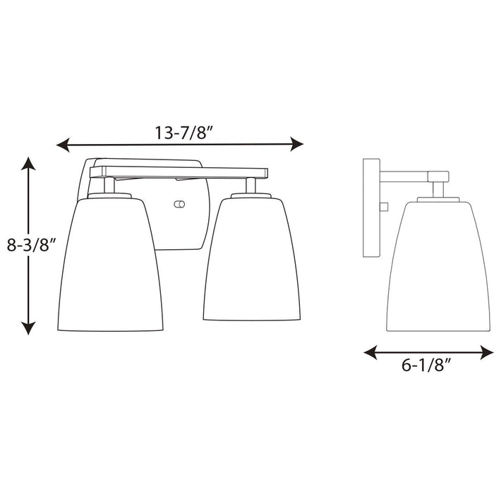 Progress Lighting Leap Collection Two-Light Bath And Vanity (P300132-009)