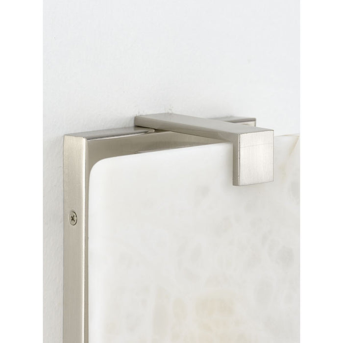 Progress Lighting LED Alabaster Stone Brushed Nickel Ada Wall Sconce 3000K (P710081-009-30)