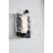 Progress Lighting LED Stone Glass Sconce Collection Black Ada Wall Sconce 3000K (P710080-031-30)