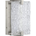 Progress Lighting LED Stone Glass Sconce Collection Brushed Nickel Ada Wall Sconce 3000K (P710080-009-30)
