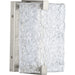 Progress Lighting LED Stone Glass Sconce Collection Brushed Nickel Ada Wall Sconce 3000K (P710080-009-30)