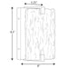 Progress Lighting LED Stone Glass Sconce Collection Brushed Nickel Ada Wall Sconce 3000K (P710080-009-30)