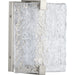 Progress Lighting LED Stone Glass Sconce Collection Brushed Nickel Ada Wall Sconce 3000K (P710080-009-30)