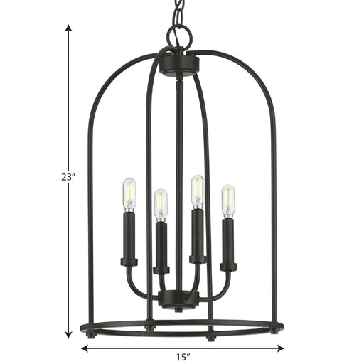 Progress Lighting Leyden Collection 4 Light 60W Medium Base Hall And Foyer Fixture (P500302-031)