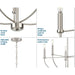 Progress Lighting Leyden Collection 5 Light 60W Candelabra Base Chandelier (P400202-009)