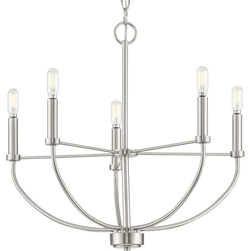 Progress Lighting Leyden Collection 5 Light 60W Candelabra Base Chandelier (P400202-009)