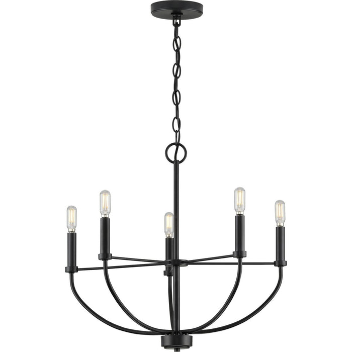 Progress Lighting Leyden Collection 5 Light 60W Candelabra Base Chandelier (P400202-031)
