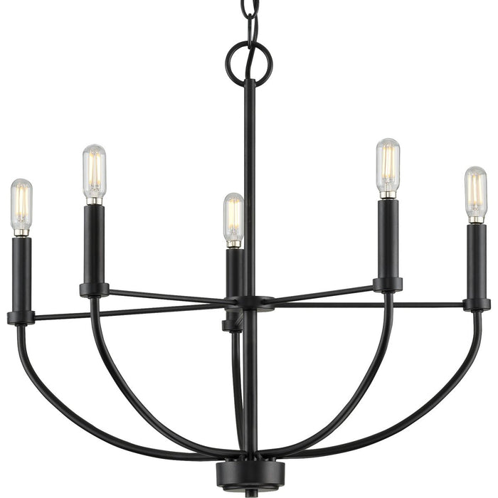 Progress Lighting Leyden Collection 5 Light 60W Candelabra Base Chandelier (P400202-031)