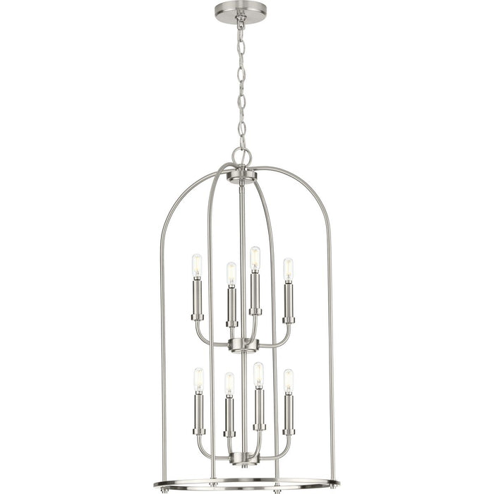 Progress Lighting Leyden Collection 8 Light 60W Medium Base Hall And Foyer Fixture (P500303-009)