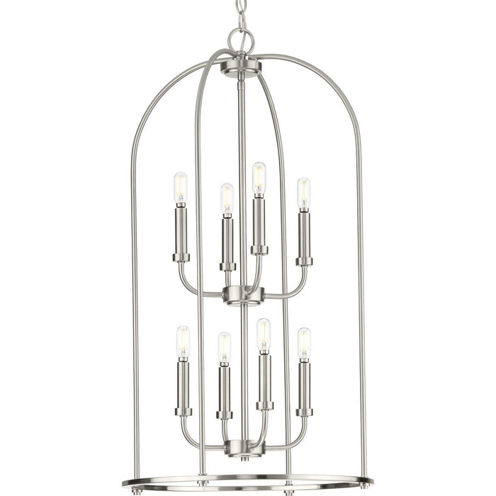 Progress Lighting Leyden Collection 8 Light 60W Medium Base Hall And Foyer Fixture (P500303-009)