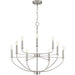 Progress Lighting Leyden Collection 9 Light 60W Candelabra Base Chandelier (P400228-009)