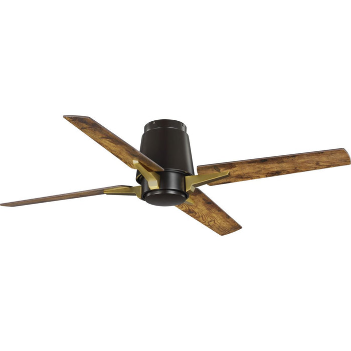 Progress Lighting Lindale Collection 52 Inch Four-Blade Architectural Bronze Ceiling Fan (P250028-129)