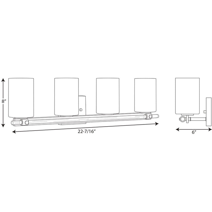 Progress Lighting Lisbon Collection Four-Light Bath And Vanity (P300200-031)