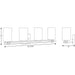 Progress Lighting Lisbon Collection Four-Light Bath And Vanity (P300200-031)