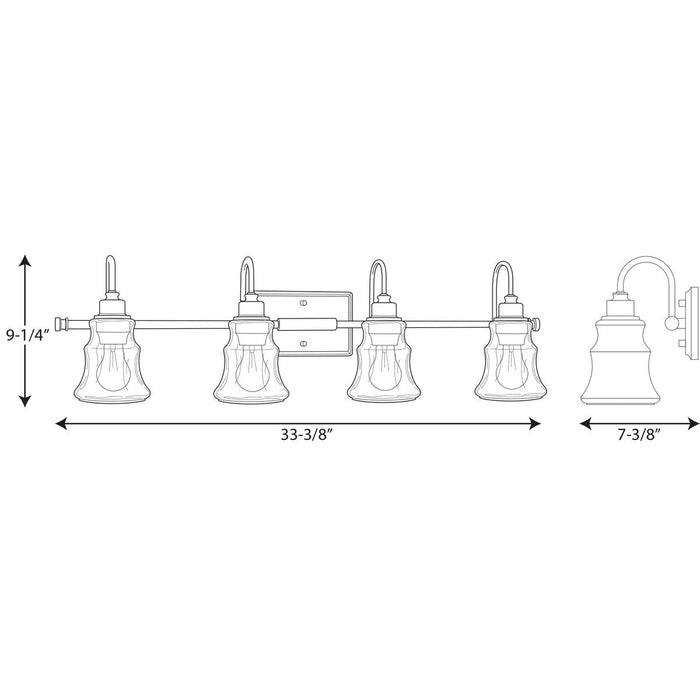 Progress Lighting Litchfield Four-Light Bath And Vanity (P300140-015)