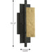 Progress Lighting Lowery Collection 1 Light 60W Candelabra Base Wall Sconce (P710100-031)