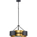 Progress Lighting Lowery Collection 3 Light 60W Medium Base Semi-Flush Convertible Close To Ceiling Fixture (P350203-031)
