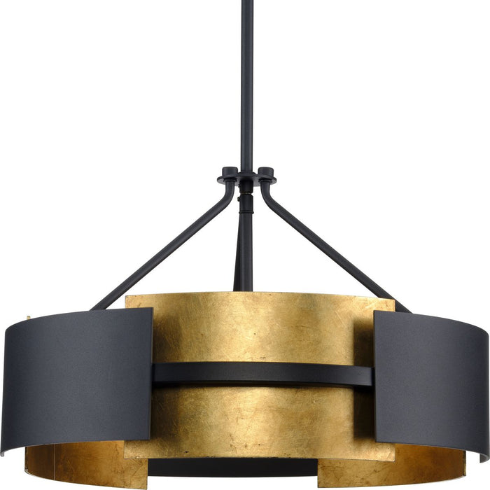 Progress Lighting Lowery Collection 3 Light 60W Medium Base Semi-Flush Convertible Close To Ceiling Fixture (P350203-031)