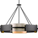 Progress Lighting Lowery Collection 60W Six-Light Pendant Matte Black (P500331-31M)