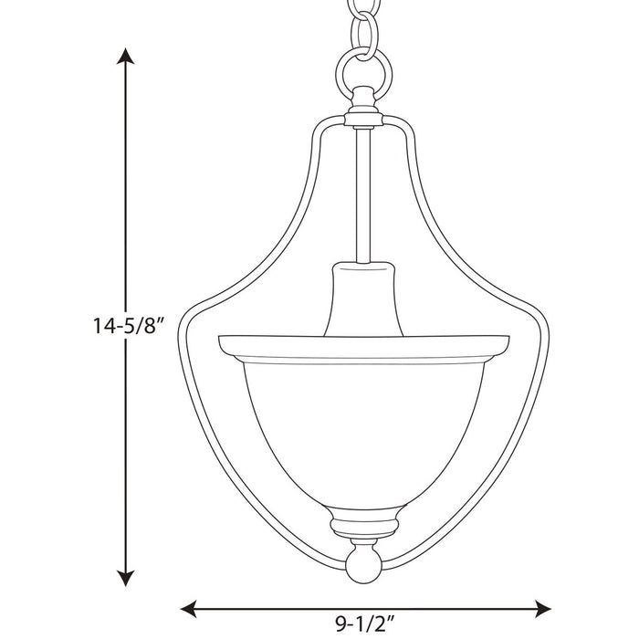 Progress Lighting Madison Collection One-Light Foyer Pendant (P3792-09)