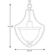 Progress Lighting Madison Collection One-Light Foyer Pendant (P3792-09)