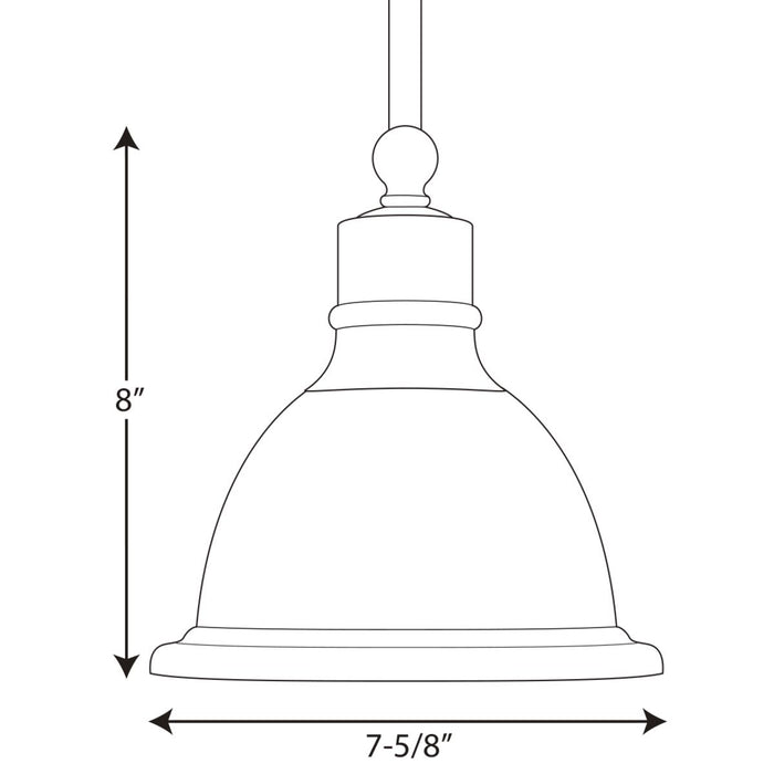 Progress Lighting Madison Collection One-Light Mini-Pendant (P5078-09)