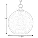 Progress Lighting Malbec Collection One-Light Pendant (P500063-143)