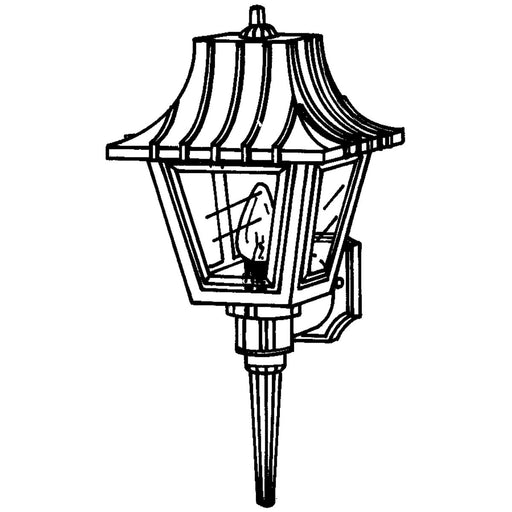 Progress Lighting Mansard Collection One-Light Outdoor Wall Lantern (P5815-30)