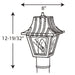 Progress Lighting Mansard Collection One-Light Post Lantern (P5414-30)