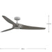 Progress Lighting Manvel Collection 60 Inch 3-Blade Ceiling Fan Cottage White (P250069-151)