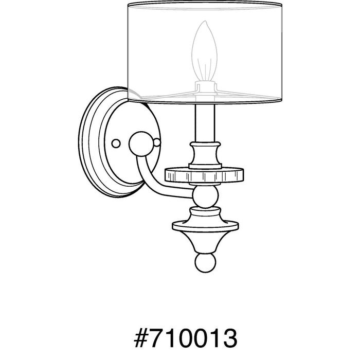 Progress Lighting Marche Foot Collection One-Light Wall Sconce (P710013-104)