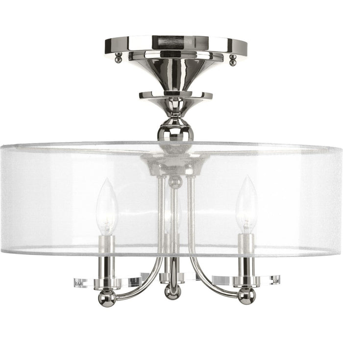 Progress Lighting Marche Foot Collection Three-Light Semi-Flush Convertible (P350029-104)