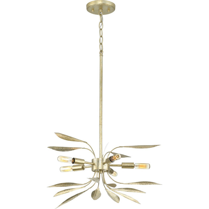 Progress Lighting Mariposa Collection 5 Light 60W Medium Base Semi-Flush Convertible Close To Ceiling Fixture (P350210-176)