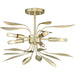 Progress Lighting Mariposa Collection 5 Light 60W Medium Base Semi-Flush Convertible Close To Ceiling Fixture (P350210-176)