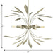 Progress Lighting Mariposa Collection 6 Light 60W Candelabra Base Pendant (P500415-176)