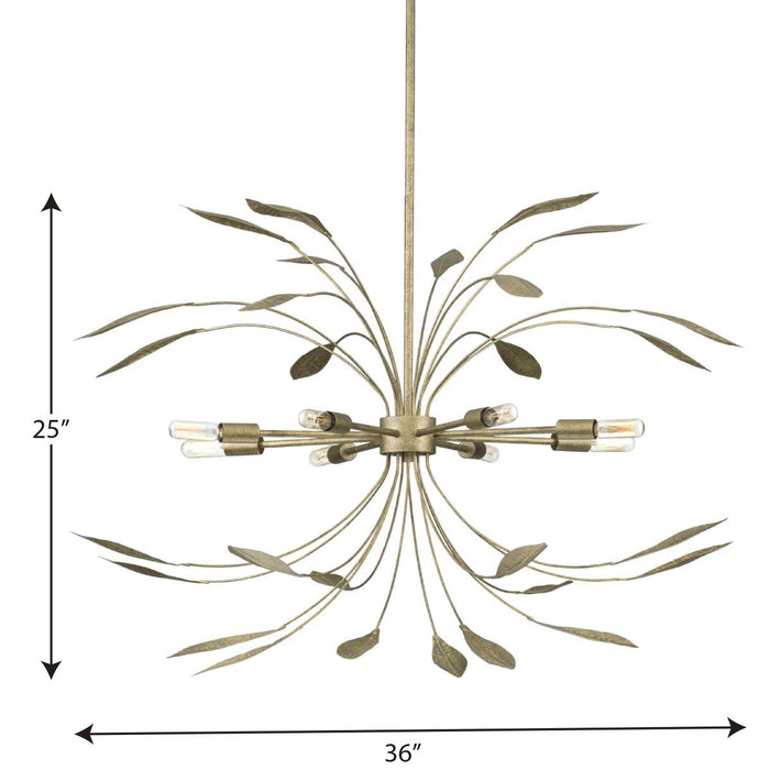 Progress Lighting Mariposa Collection 8 Light 60W Candelabra Base Pendant (P500416-168)