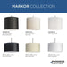 Progress Lighting Markor Collection 100W One-Light Drum Pendant Black Parchment (P500386-193)