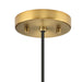 Progress Lighting Markor Collection 100W One-Light Drum Pendant Black Parchment (P500386-193)