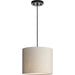 Progress Lighting Markor Collection 100W One-Light Drum Pendant Ecru Linen (P500386-194)