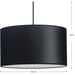 Progress Lighting Markor Collection 60W Three-Light Drum Pendant Black Parchment (P500387-193)