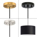 Progress Lighting Markor Collection 60W Three-Light Drum Pendant Black Parchment (P500387-193)