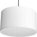 Progress Lighting Markor Collection 60W Three-Light Drum Pendant White Linen (P500387-195)