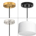 Progress Lighting Markor Collection 60W Three-Light Drum Pendant White Linen (P500387-195)